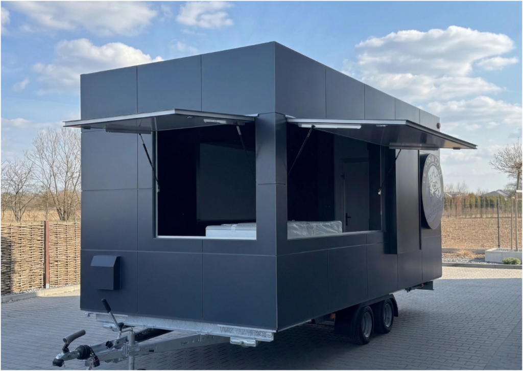 Przyczepa w koncepcie słodkim